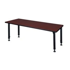 Regency Kee 72"L Rectangular Laminated Wood Height Adjustable Classroom Table, Mahogany (MT7224MHAPBK)