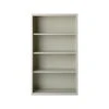 Hirsh HL8000 Series 4-Shelf 60"H Steel Bookcase, Light Gray (21994)