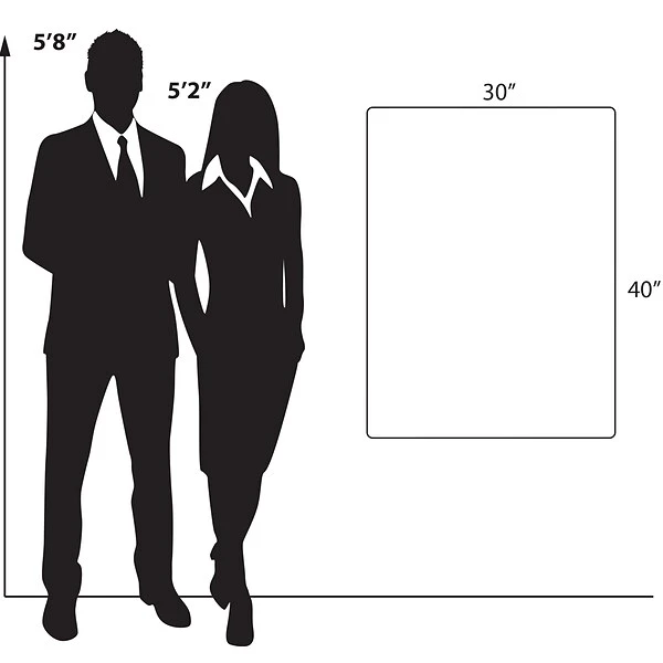 Azar Surface Mount Sneeze Guard, 40"H X 30"W, Clear Plexiglass, 2/Pack (179640) - Image 6