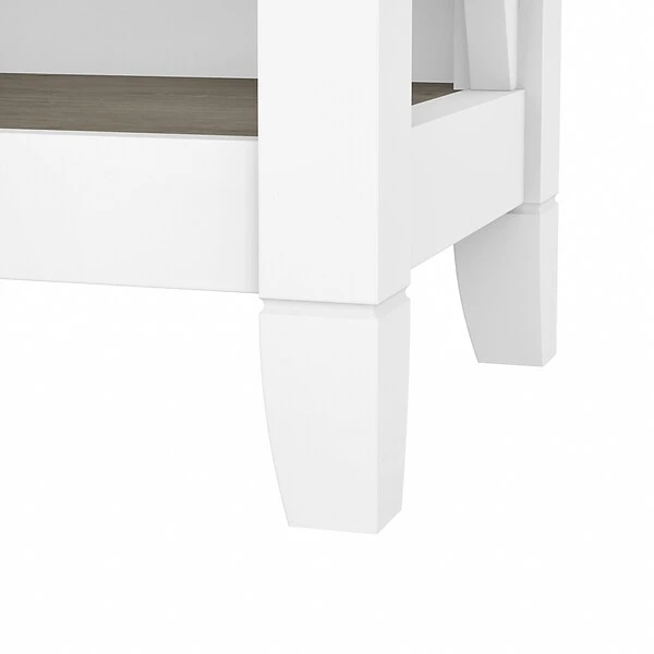 Bush Furniture Key West 5-Shelf 66"H Bookcase, Shiplap Gray/Pure White (KWB132G2W-03) - Image 7