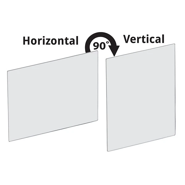 Azar Surface Mount Sneeze Guard, 40"H X 30"W, Clear Plexiglass, 2/Pack (179640) - Image 3