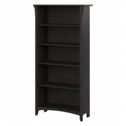Bush Furniture Salinas 5 Shelf Bookcase, Vintage Black (SAB132VB-03)