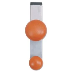 Alba™ Alba Cubicle Garment Peg, 2 Hooks, Wood, 1 1/5" X 1 3/8" X 7 9/10" (PM2PART BO)