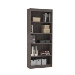 Bestar® Standard Bookcase In Bark Gray