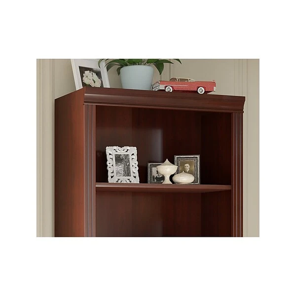 Kathy IrelandĀ® Home By Bush Furniture Bennington 5 Shelf Bookcase, Harvest Cherry (WC65515-03) - Image 2