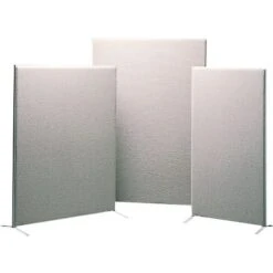HON Verse Panel, 30"W X 60"H, Light Gray Finish, Gray Fabric (BSXP6030GYGY)