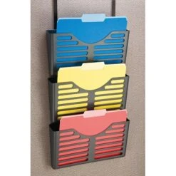 Officemate® Panel Verticalmate™ 3-Tier File Pockets With Hanger (29314)