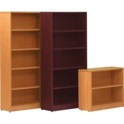 Offices To Go Superior Laminated Bookcase, American Dark Cherry, 3-Shelf, 48"H (TDSL48BC-ADC)