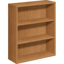 HON® 10500 Series Office Collection In Harvest, 3-Shelf Bookcase