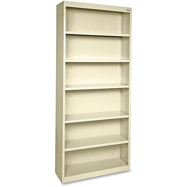 Lorell Fortress Series 6-Shelf 82" Bookcase, Putty (LLR41293)