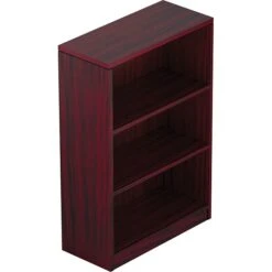 Offices To GoSuperior Laminated Bookcase, American Mahogany, 3-Shelf, 48"H (SL48BCAML)