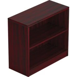 GIS Superior Laminate 30" 1 Shelf Bookcase, American Mahogany, 32Wx14Dx30H