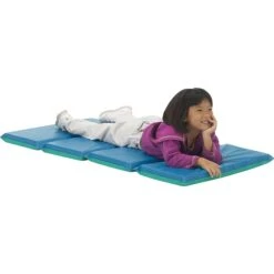 Peerless Plastics Daydreamer Vinyl 1" Rest Mat, 48 X 24, Blue/Teal (PZ-HSM148)