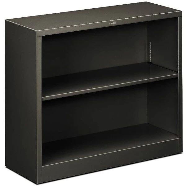HON® Brigade Bookcase, Charcoal, 2-Shelf, 29"H