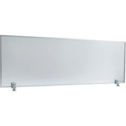 Alera® Polycarbonate Privacy Panel, 47w X 18h, Silver