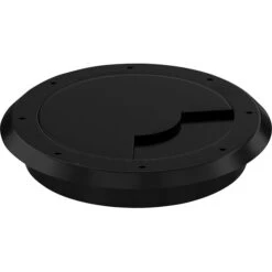 Offices To Go® 2" Wide Grommet Cover, Black, 1/4"H X 2"W X 2"D