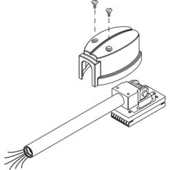 HON Initiate Simplicity II Elec Base In-Feed Cable, Black, 72"L X 0.9"D