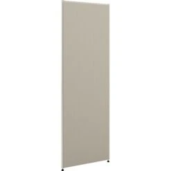 HON Verse Panel, 24"W X 72"H, Light Gray Finish, Gray Fabric (BSXP7224GYGY)