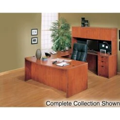 Boss® Laminate Collection In Cherry Finish; Hutch With Doors
