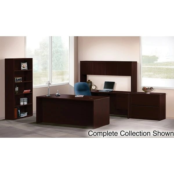 HON 10500 Series Bookcase, 2 Shelves, 36"W, Mahogany Finish NEXTExpress NEXT2019 - Image 2