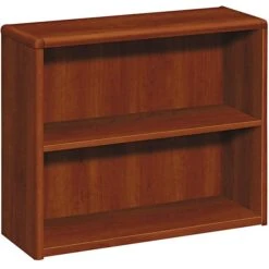 HON® 10700 Series In Cognac, 2-Shelf Bookcase