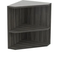 Safco Medina™ Corner Hutch Support, Gray Steel 2 Shelves, 20"H