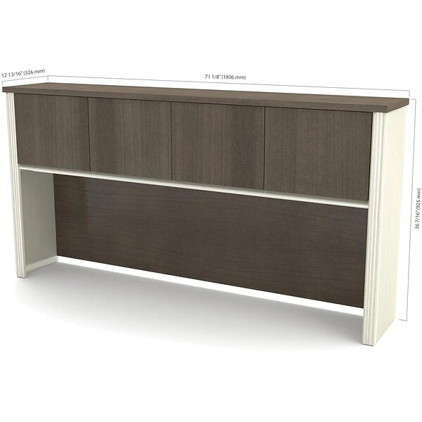 BestarĀ® Prestige+ Hutch In White Chocolate & Antigua