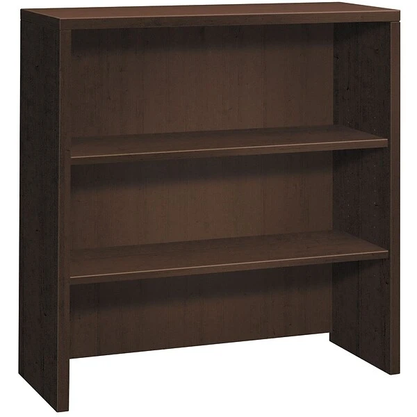 HON 10500 Series 2 Shelves 37-1/8"H Bookcase Hutch, Mocha Finish (HON105292MOMO)