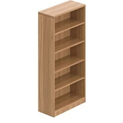 Offices To Go Superior Laminate 4 Shelf Book Case, 71", Autumn Walnut (TDSL71BC-AWL)