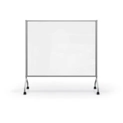 Balt Essentials 71.8"H X 71.7"W Plastic Non-Tackable Large Mobile Clear Divider, Clear (62506-CLEAR)