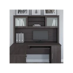 Bush Furniture Somerset 60 "W Desktop Hutch, Storm Gray (WC81531)