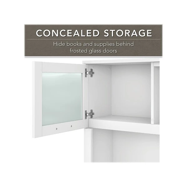 Bush Furniture Somerset 72 "W Desktop Hutch, White (WC81911) - Image 2