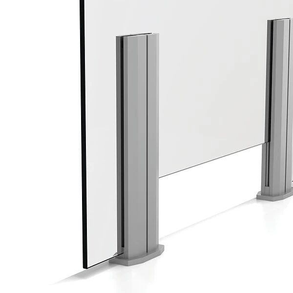 Fellowes Protective Safety Barrier Screen With Pass-Through Window, 24" X 21", Clear, Acrylic (8029501)