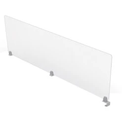MooreCo Center Clamp Mount Desktop Divider, 24"H X 72"W, Clear Acrylic (45265)