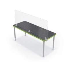 MooreCo Center Clamp Mount Desktop Divider, 24"H X 60"W, Clear Acrylic (45264)