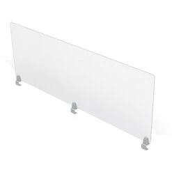 MooreCo Edge Clamp Mount Desktop Divider, 24"H X 72"W, Clear Acrylic (45261)