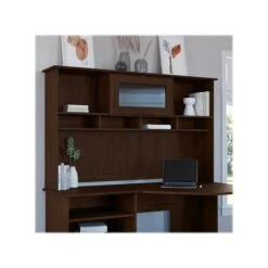 Bush Furniture Cabot 60 "W Desktop Hutch, Modern Walnut (WC31031-03)