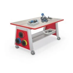 MooreCo Hierarchy 22" Peg Side Panel, Red, 2/Pack (52990-Red)