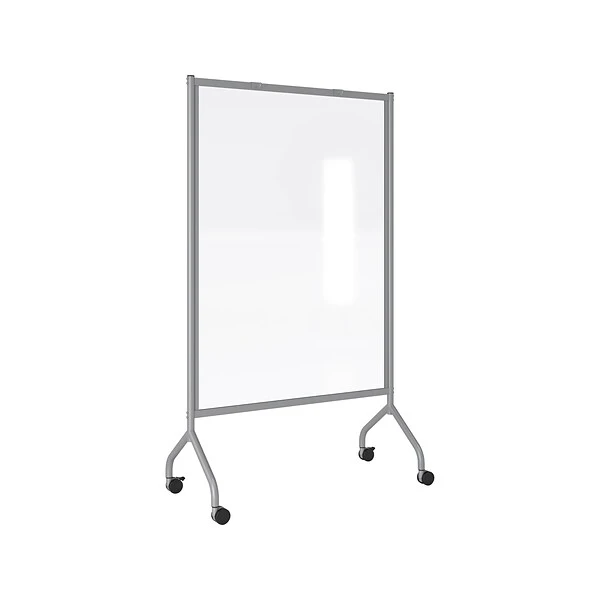 Safco Impromptu Freestanding Mobile Partition, 72"H X 42"W, Clear Acrylic (8510GRCL)