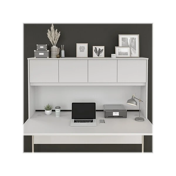 Bush Business Furniture Hybrid 72 "W Desktop Hutch, White (HYH172WH-Z)