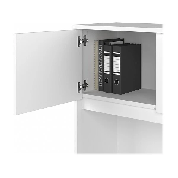 Bush Business Furniture Hybrid 72 "W Desktop Hutch, White (HYH172WH-Z) - Image 4