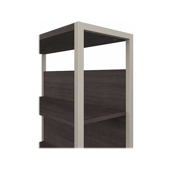 Bush Business Furniture Hybrid 36 "W Desktop Hutch, Storm Gray (HYH236SG) - Image 4