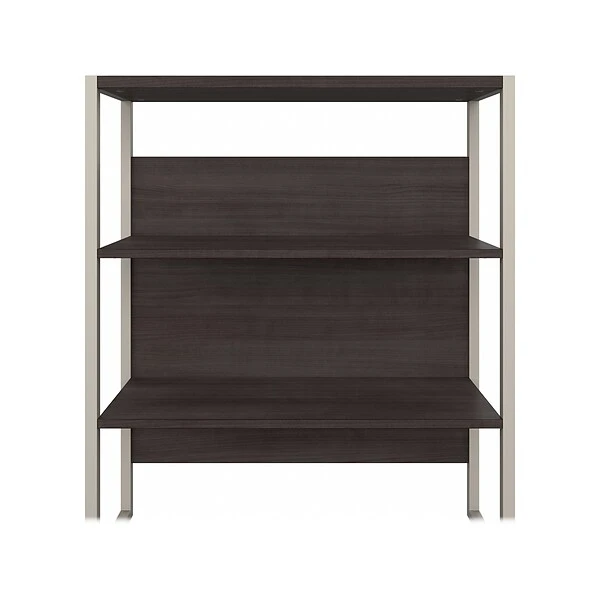 Bush Business Furniture Hybrid 36 "W Desktop Hutch, Storm Gray (HYH236SG) - Image 5