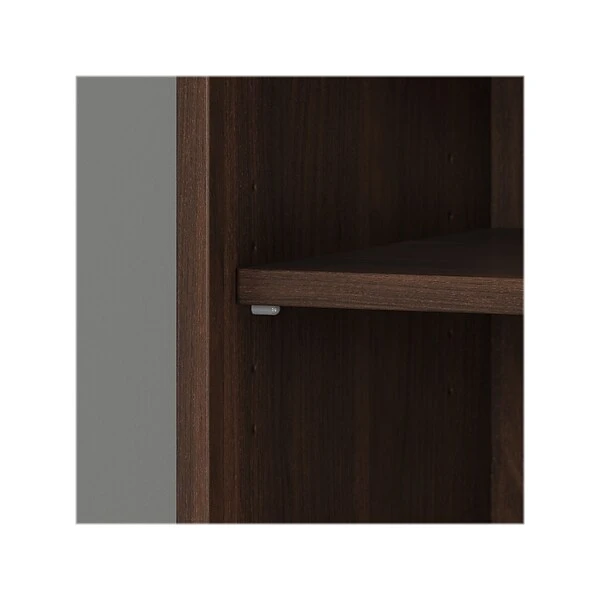 Bush Business Furniture Hybrid 5-Shelf 73"H Tall Bookcase, Black Walnut (HYB136BW-Z) - Image 4