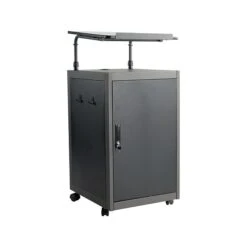 Oklahoma Sound WorkPod 41" Floor Lectern, Black/Charcoal Slate/White Nebula (TWPL1)