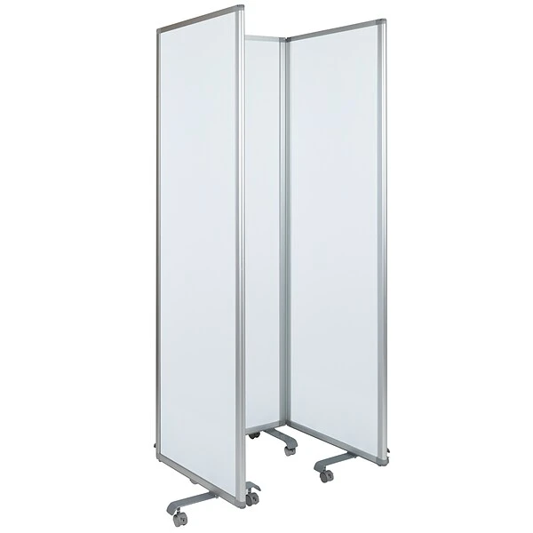 Flash Furniture Mobile Magnetic Whiteboard Partition With Lockable Casters, 72"H X 24"W (BRPTT0013M60183) - Image 7
