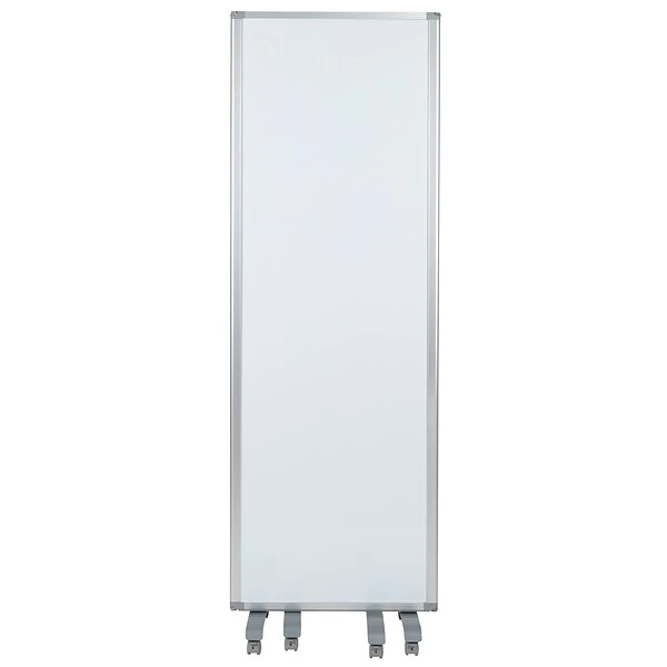 Flash Furniture Mobile Magnetic Whiteboard Partition With Lockable Casters, 72"H X 24"W (BRPTT0013M60183) - Image 8