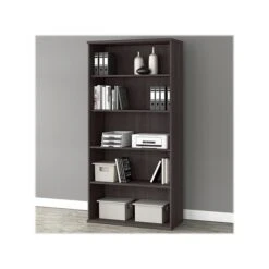 Bush Business Furniture Studio A 5-Shelf 73"H Bookcase, Storm Gray (SDB7236SG-Z)
