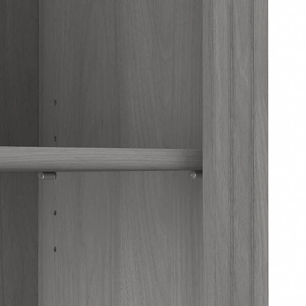 Bush Furniture Saratoga 5-Shelf 72"H Bookcase, Modern Gray (W1655C-03) - Image 4