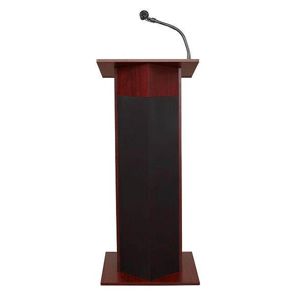 Oklahoma Sound Power Plus Series 46"H, Wireless Ready Floor Sound Lectern, Mahogany (111PLS-MY) - Image 3